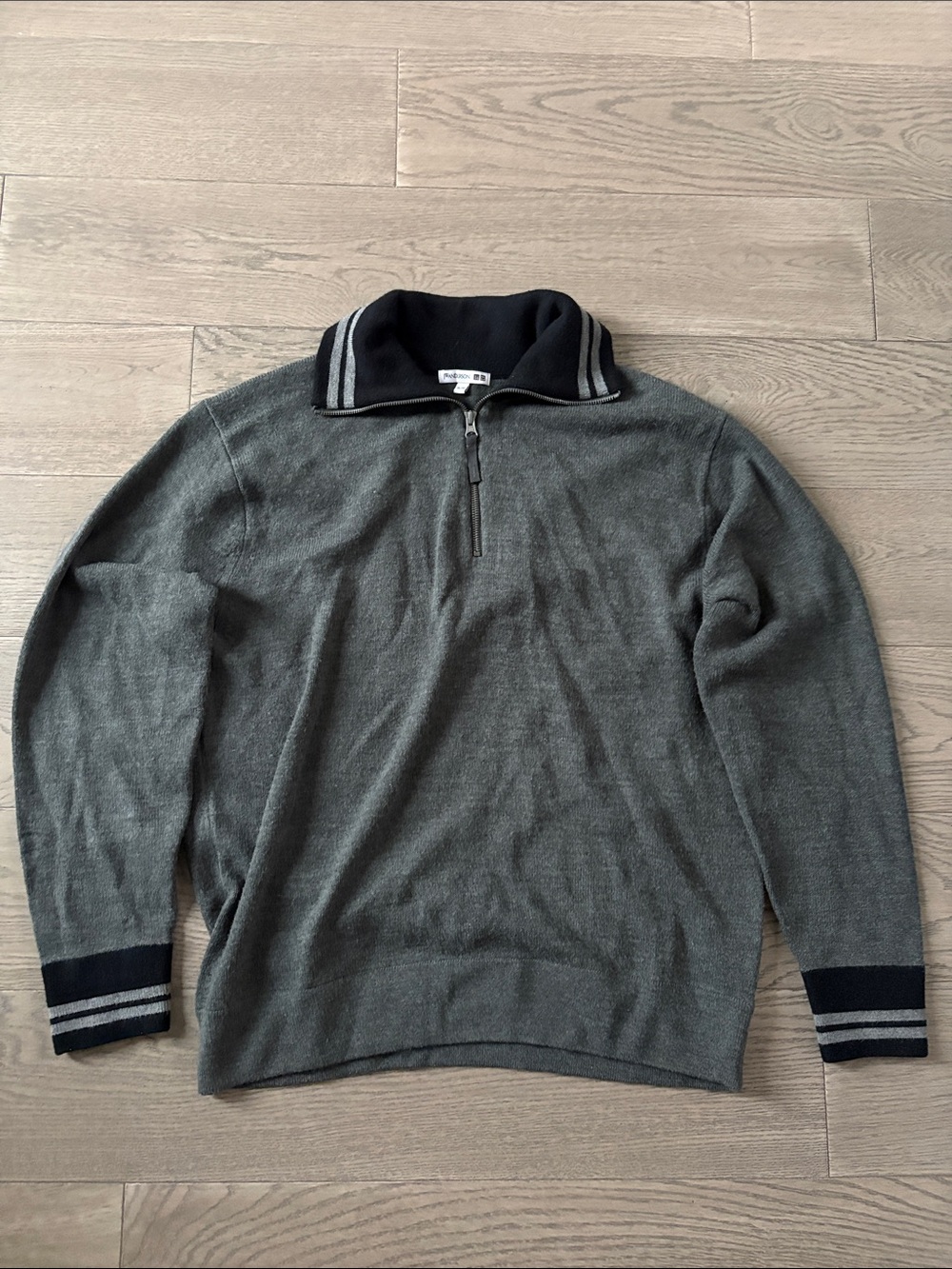 Uniqlo JW Anderson Gray Half-Zip Sweater
